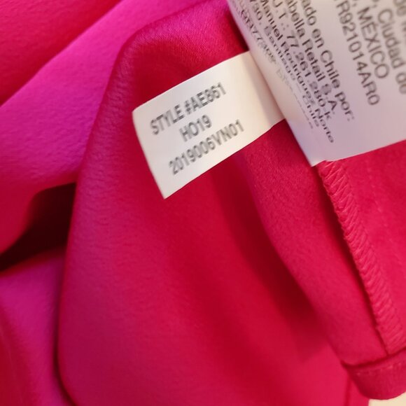 J. Crew Satin Long Sleeve Ruffle Front Crepe Top - Picture 8 of 8